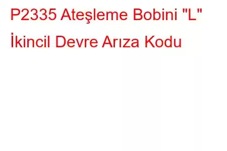 P2335 Ateşleme Bobini 