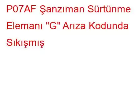 P07AF Şanzıman Sürtünme Elemanı 