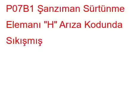 P07B1 Şanzıman Sürtünme Elemanı 