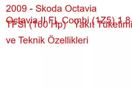 2009 - Skoda Octavia
Octavia II FL Combi (1Z5) 1.8 TFSI (160 Hp) Yakıt Tüketimi ve Teknik Özellikleri