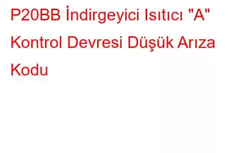 P20BB İndirgeyici Isıtıcı 