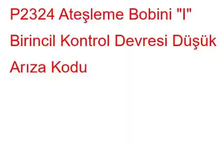 P2324 Ateşleme Bobini 