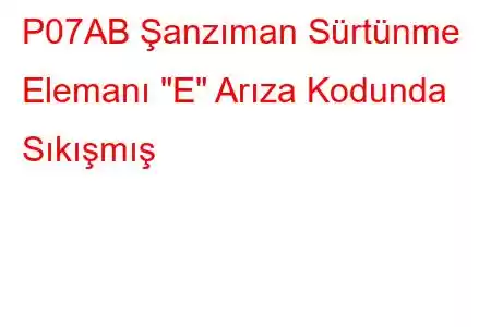 P07AB Şanzıman Sürtünme Elemanı 