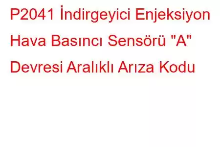 P2041 İndirgeyici Enjeksiyon Hava Basıncı Sensörü 