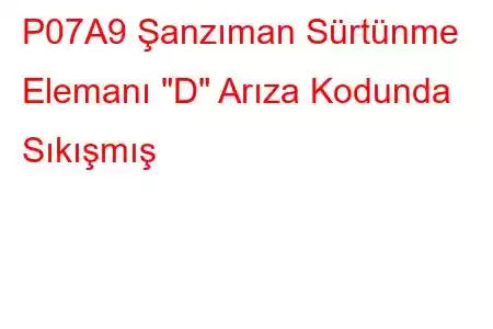 P07A9 Şanzıman Sürtünme Elemanı 