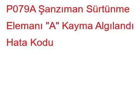 P079A Şanzıman Sürtünme Elemanı 