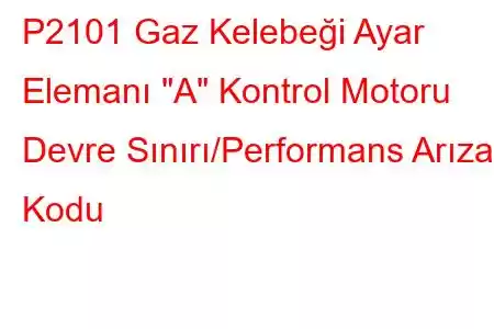 P2101 Gaz Kelebeği Ayar Elemanı 