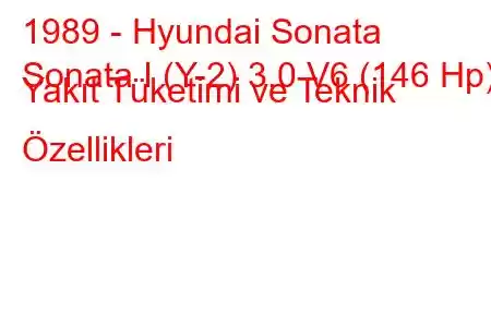 1989 - Hyundai Sonata
Sonata I (Y-2) 3.0 V6 (146 Hp) Yakıt Tüketimi ve Teknik Özellikleri