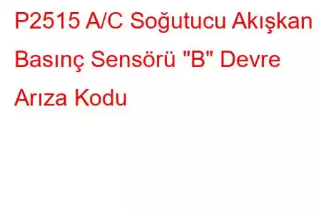 P2515 A/C Soğutucu Akışkan Basınç Sensörü 