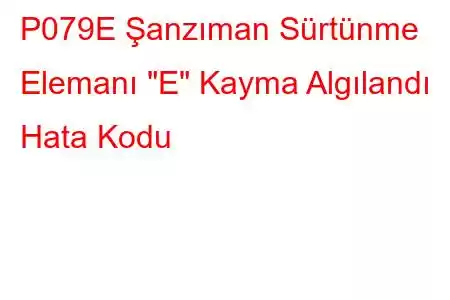 P079E Şanzıman Sürtünme Elemanı 