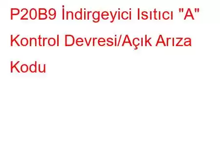 P20B9 İndirgeyici Isıtıcı 