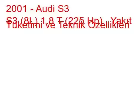 2001 - Audi S3
S3 (8L) 1.8 T (225 Hp) Yakıt Tüketimi ve Teknik Özellikleri