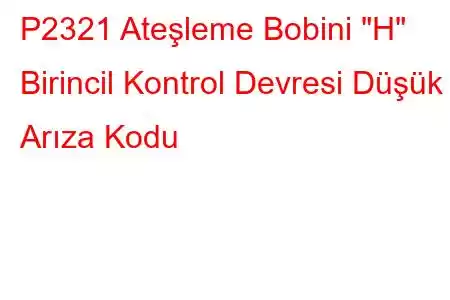 P2321 Ateşleme Bobini 