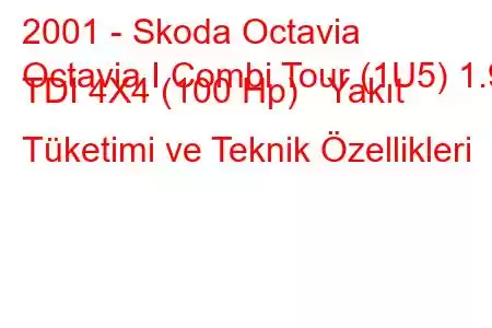 2001 - Skoda Octavia
Octavia I Combi Tour (1U5) 1.9 TDI 4X4 (100 Hp) Yakıt Tüketimi ve Teknik Özellikleri