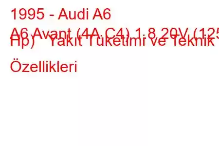 1995 - Audi A6
A6 Avant (4A,C4) 1.8 20V (125 Hp) Yakıt Tüketimi ve Teknik Özellikleri