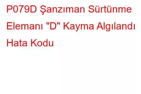 P079D Şanzıman Sürtünme Elemanı 